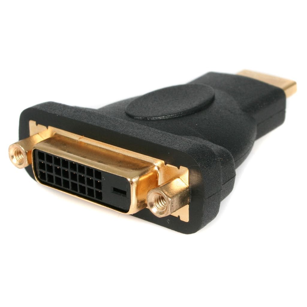 StarTech.com Ltd. HDMI-DVI-D変換コネクタ HDMI(19ピン) オス to DVI-D(25ピン) メス 変換アダプタ ブラック 金メッキコネクタ HDMIDVIMF