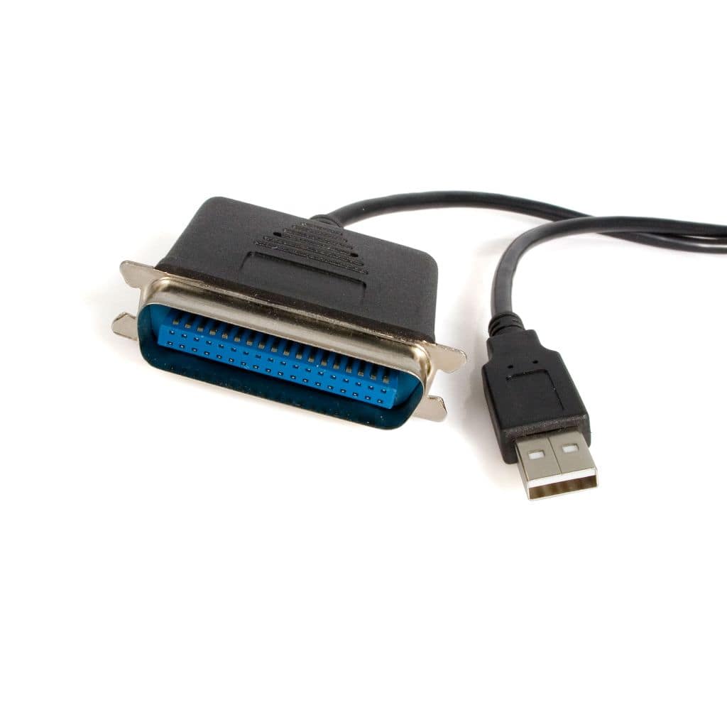 StarTech.com Ltd. 3m USB-パラレルプリンタコンバータケーブル USB A(4ピン)-セントロニクス/アンフェノール 36ピン(IEEE1284準拠) 変換ケーブル オス/オス ICUSB128410