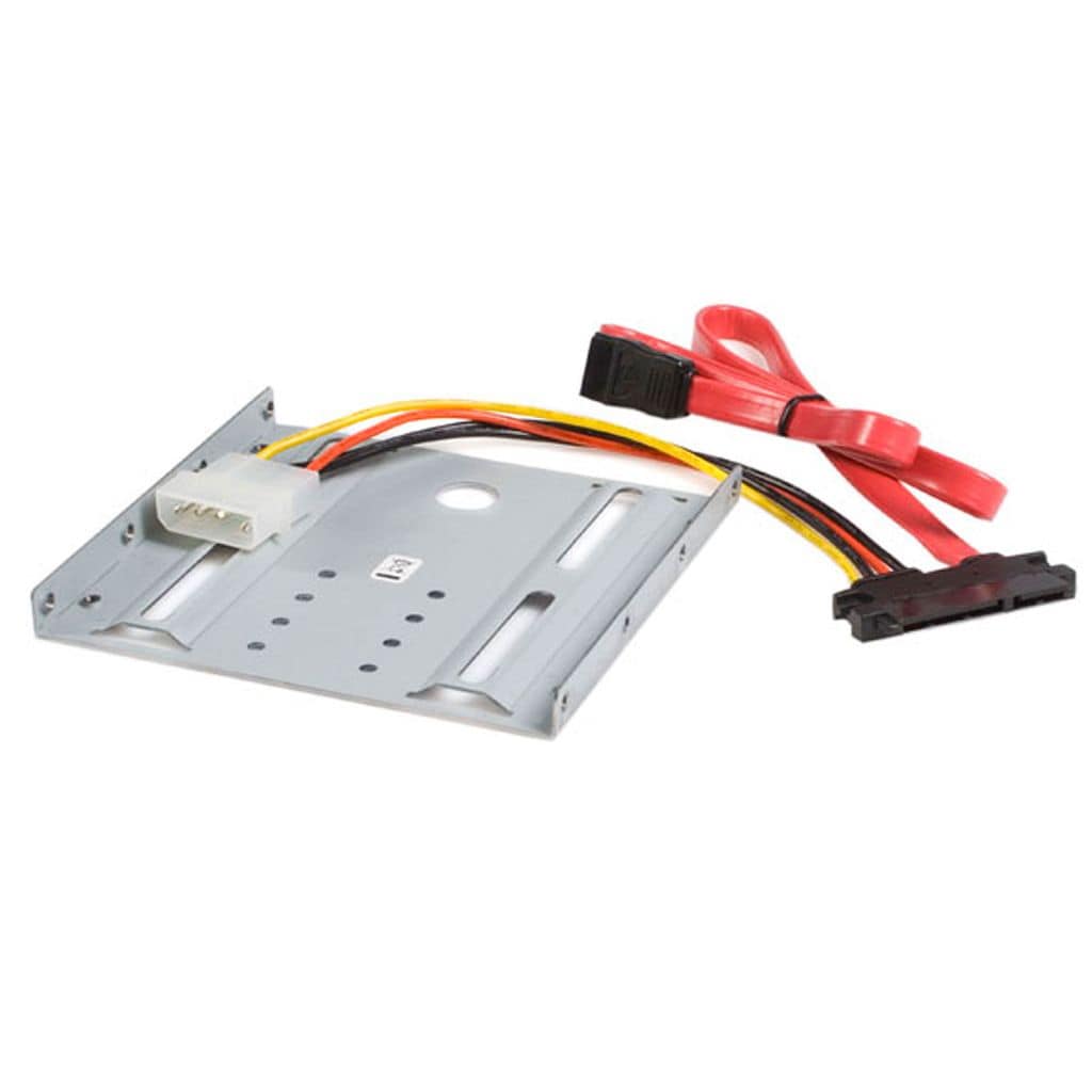 StarTech.com Ltd. SATA HDD用2.5インチ-3.5インチ ドライブベイ変換マウンタ キット 変換コネクタ付き(22ピン SATA+電源-7ピンSATA & 4ピン ペリフェラル電源) BRACKET25SAT