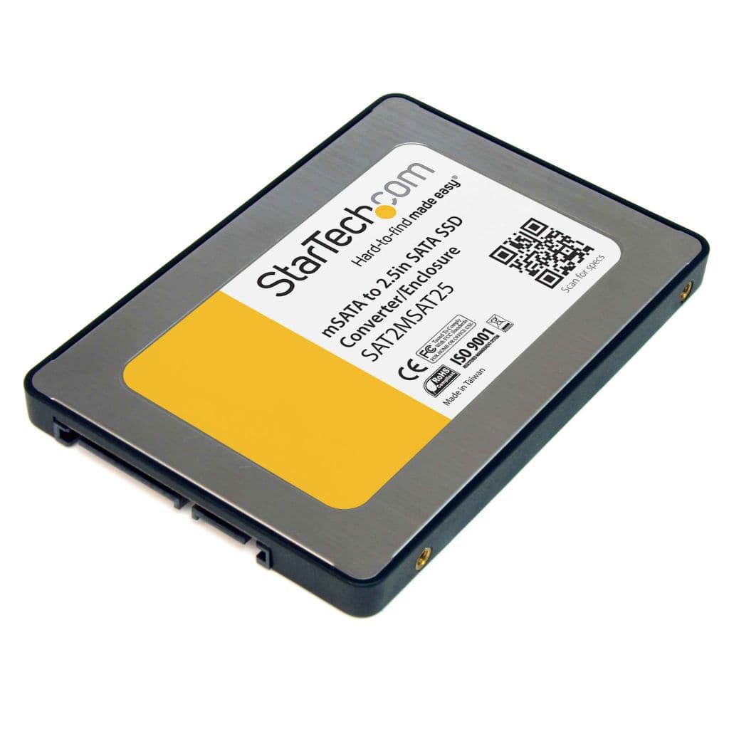 StarTech.com Ltd. Mini SATA-2.5インチSATA変換アダプタ mSATA SSD-SATA変換ケース 1x mSATA メスー1x SATA プラグ SAT2MSAT25