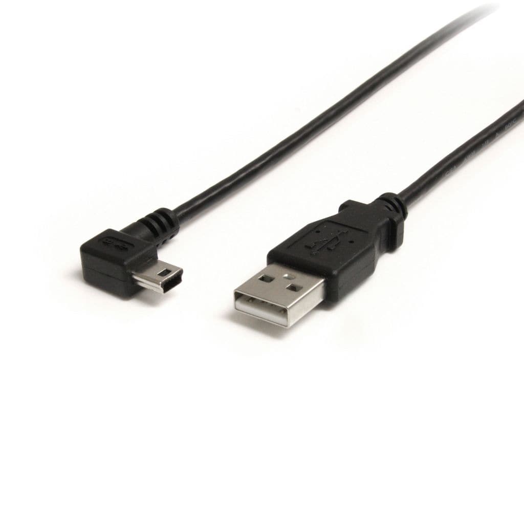 StarTech.com Ltd. 91cm ミニUSB変換ケーブル miniUSB右向きL型ケーブル USB A端子 オス - USB mini-B端子 オス USB2HABM3RA