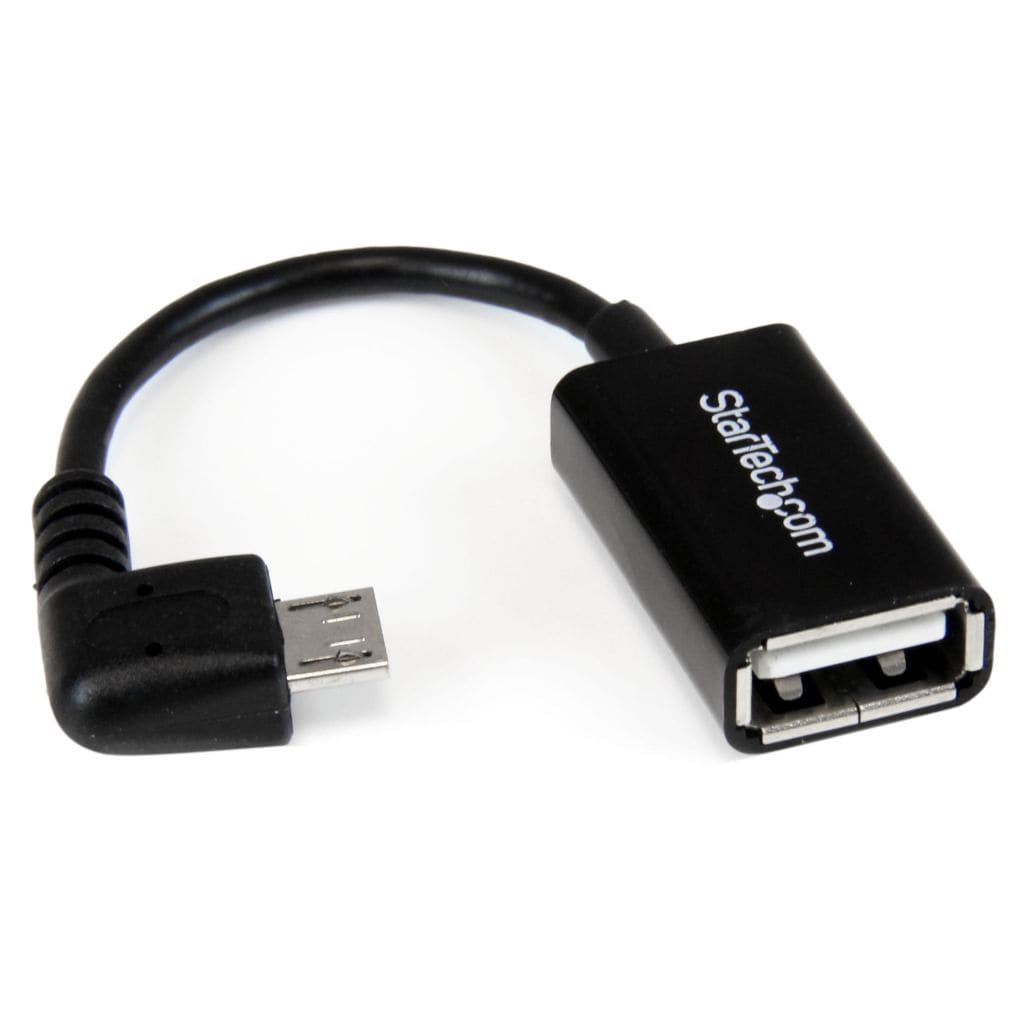 StarTech.com Ltd. 12cm L型Micro USB - USB OTG変換アダプタ マイクロUSBホストケーブル USB Aタイプ メスーUSB Micro-Bタイプ オス UUSBOTGRA