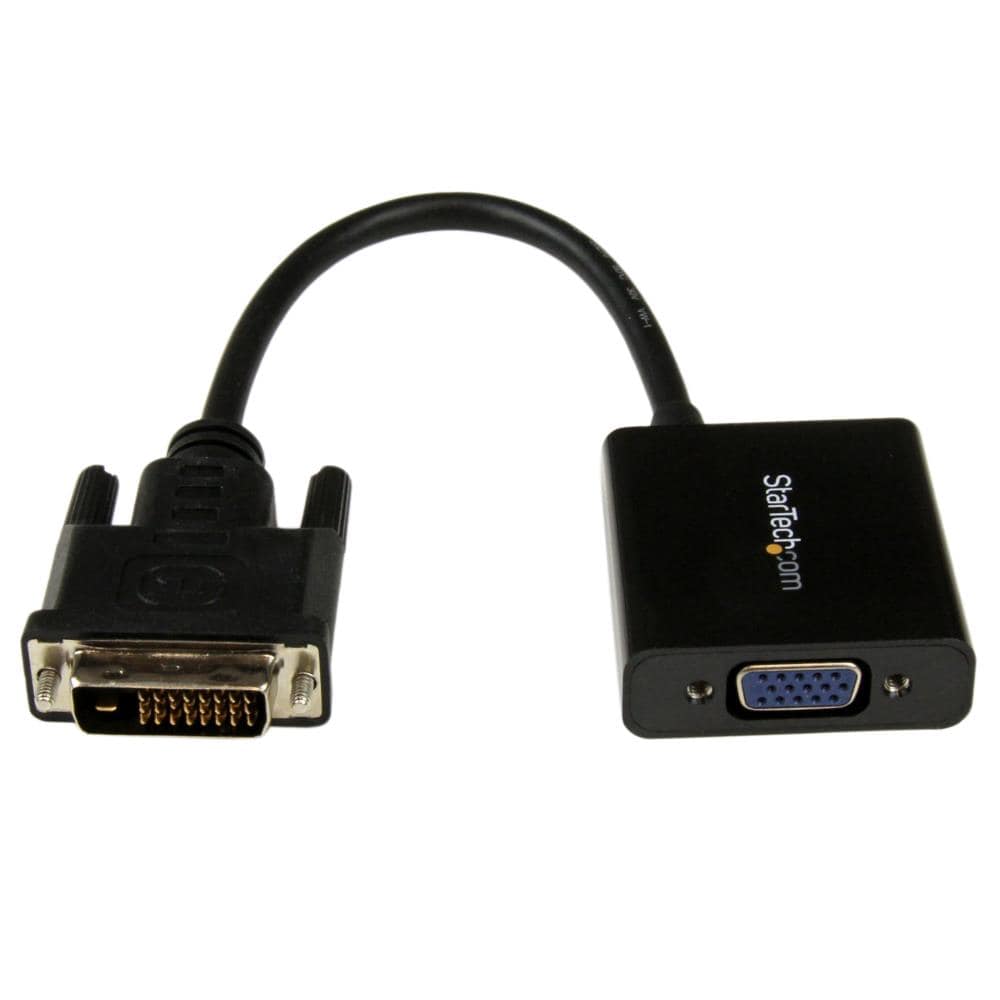 StarTech.com Ltd. DVI-D - VGAアクティブ変換アダプタ/フォーマットコンバータ DVI-D オス - VGA/ D-Sub15ピン メス USBバスパワー対応 1920x1200 ブラック DVI2VGAE
