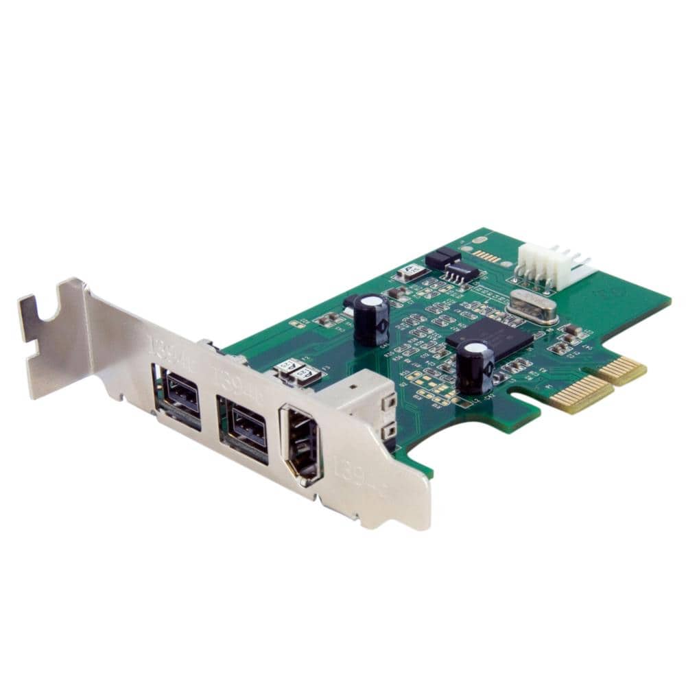 StarTech.com Ltd. ロープロファイル対応IEEE 1394a 1ポート/1394b 2ポート増設PCI Expressカード 9ピンFireWire 800 x2/6ピンFireWire 400 x1対応 内部電源コネクタ搭載 PEX1394B3LP