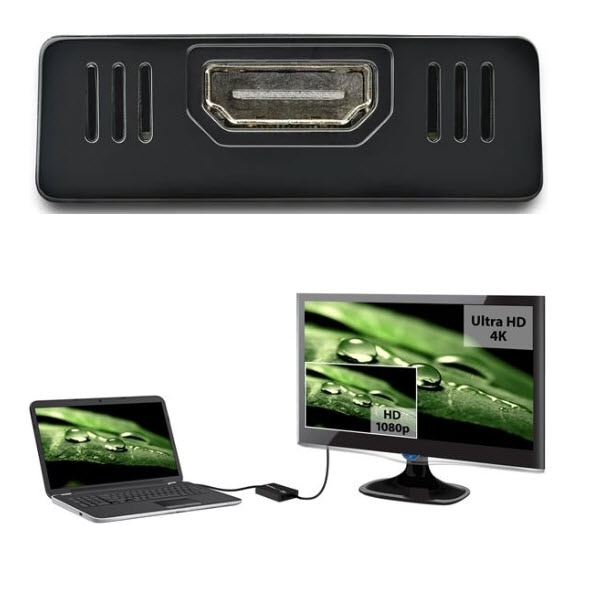 StarTech.com Ltd. USB 3.0-HDMI変換アダプター/4K30Hz/DisplayLink認定/マルチモニター対応/USB Type-A接続/Windows & Mac/ブラック/USB-HDMI モニター 変換コネクター/ディスプレイ コンバーター USB32HD4K