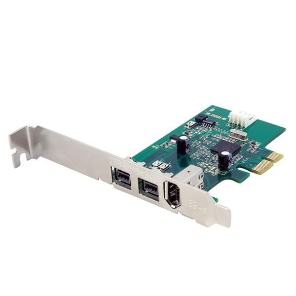 StarTech.com Ltd. IEEE 1394b 2ポート/ 1394a 1ポート 3ポート増設Mini PCI Express FireWireカードアダプタ 9ピンFireWire 800 x2/ 6ピンFireWire 400 x1対応Mini PCIeカード MPEX1394B3