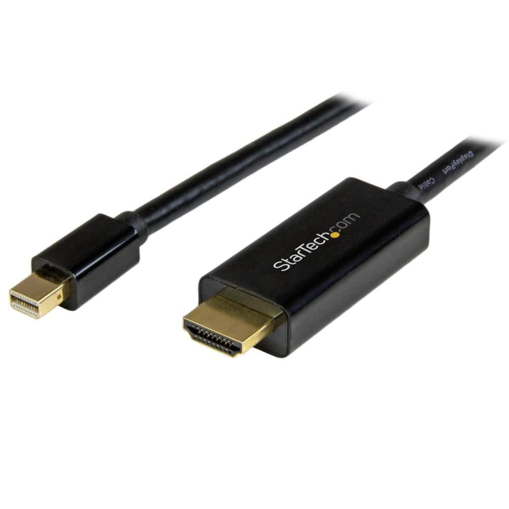 StarTech.com Ltd. Mini DisplayPort - HDMI変換ケーブル 1m 4K解像度/UHD対応 ミニディスプレイポート（オス） - HDMI（オス） MDP2HDMM1MB