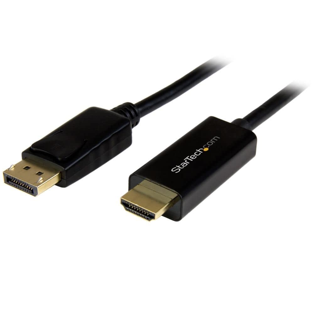StarTech.com Ltd. DisplayPort-HDMI 変換アダプタケーブル/2m/DP 1.2-HDMI ビデオ変換/4K30Hz/ディスプレイポート-HDMI 変換コード/DP-HDMI パッシブケーブル/ラッチつきDPコネクタ DP2HDMM2MB