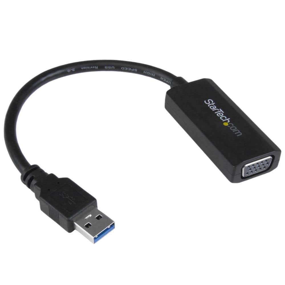 StarTech.com Ltd. USB 3.0 - VGA変換アダプタ オンボード・ドライバインストールに対応 USB 3.0 A(オス) - VGA 高密度D-Sub15ピン (メス) 1920x1200(USB 3.0の場合) USB32VGAV