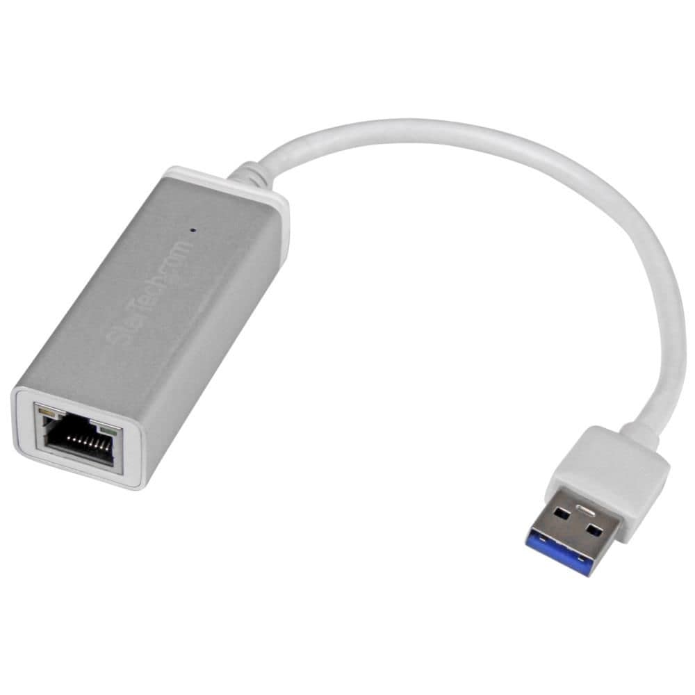 StarTech.com Ltd. USB有線LANアダプター/USB-A接続/USB 3.0/10/100/1000Mbps/各種OS/シルバー/ギガビットイーサネット/ノートパソコン用 RJ45 ネットワーク 変換 コンバーター USB31000SA
