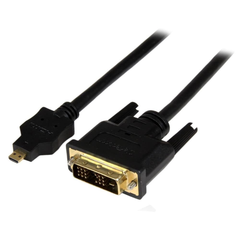 StarTech.com Ltd. Micro HDMI - DVI-D変換ケーブル 2m マイクロHDMI(19ピン) オス- DVI-D(19ピン) オス 1920x1200 HDDDVIMM2M