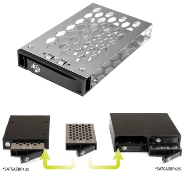 StarTech.com Ltd. 2.5インチHDD/SSDトレイ 2.5”ハードディスクドライブ用マウンタ ホットスワップ対応 SATSASTRX25
