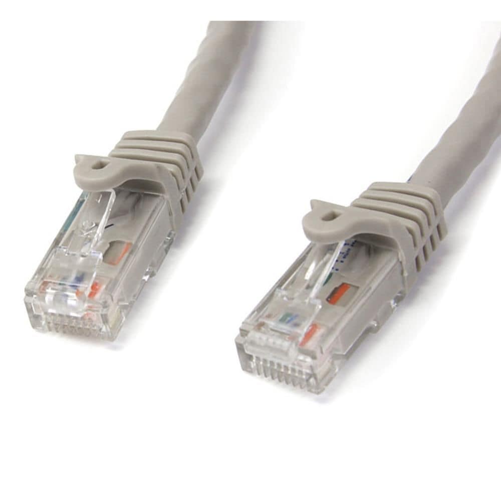 StarTech.com Ltd. 1m カテゴリー6 LANケーブル グレー RJ45モールディングコネクタ(ツメ折れ防止カバー付き) ギガビットイーサネット対応Cat6 UTPケーブル N6PATC1MGR