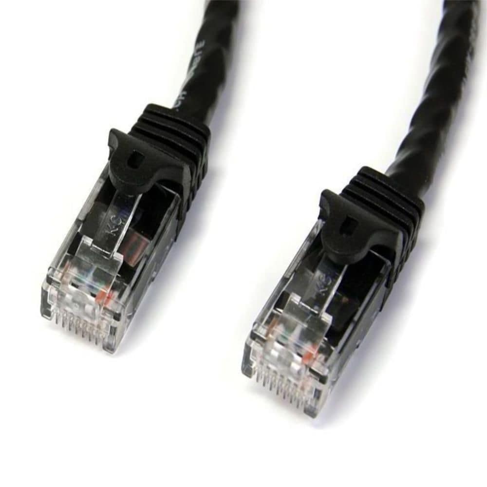StarTech.com Ltd. 5m カテゴリー6 LANケーブル ブラック RJ45モールディングコネクタ(ツメ折れ防止カバー付き) ギガビットイーサネット対応Cat6 UTPケーブル N6PATC5MBK