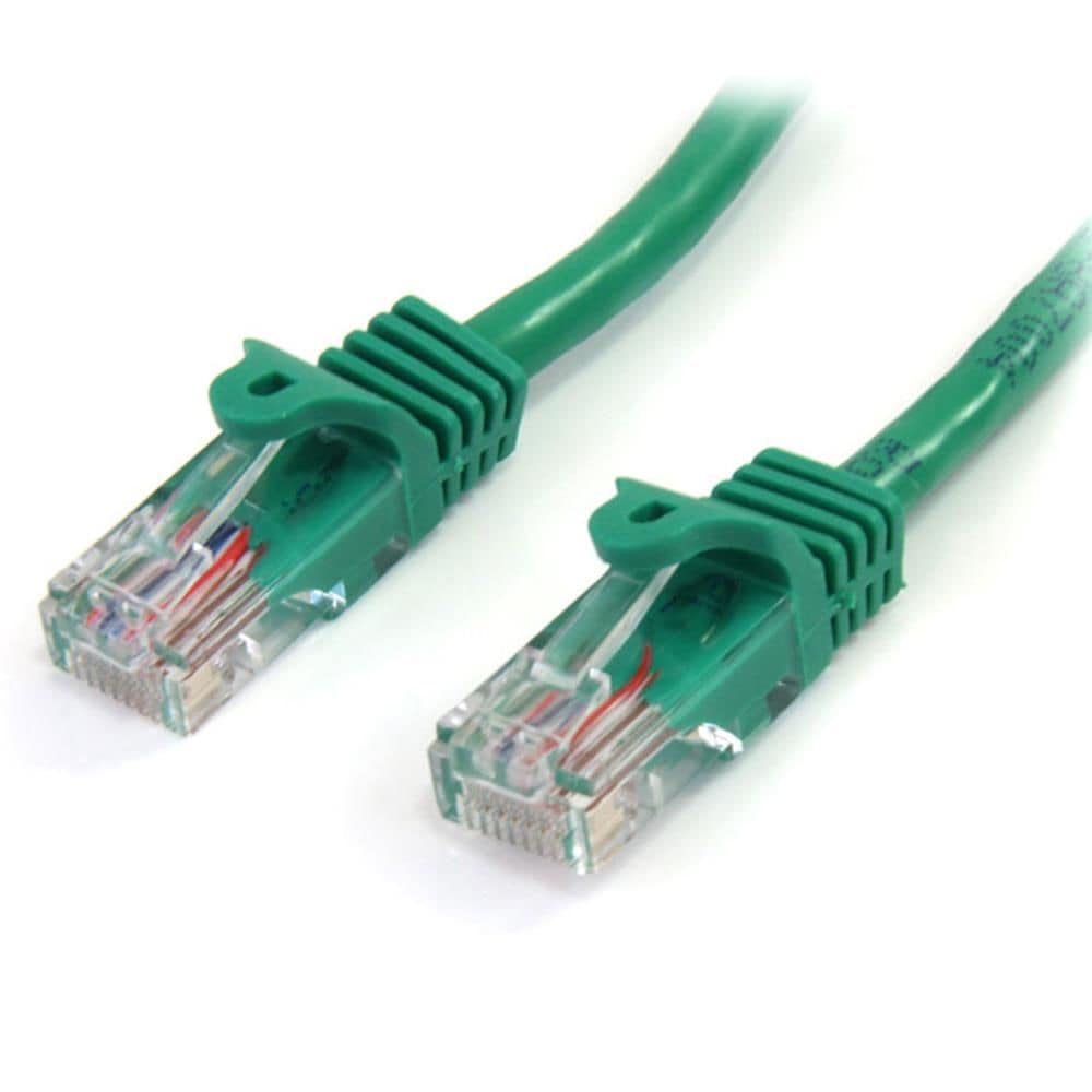 StarTech.com Ltd. 2m カテゴリー5e LANケーブル グリーン RJ45コネクタ(ツメ折れ防止カバー付き) イーサネット対応Cat5e UTPケーブル 45PAT2MGN
