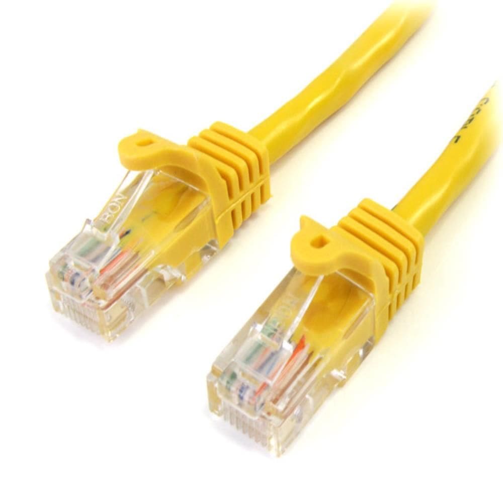 StarTech.com Ltd. 3m カテゴリー5e LANケーブル イエロー RJ45コネクタ(ツメ折れ防止カバー付き) イーサネット対応Cat5e UTPケーブル 45PAT3MYL