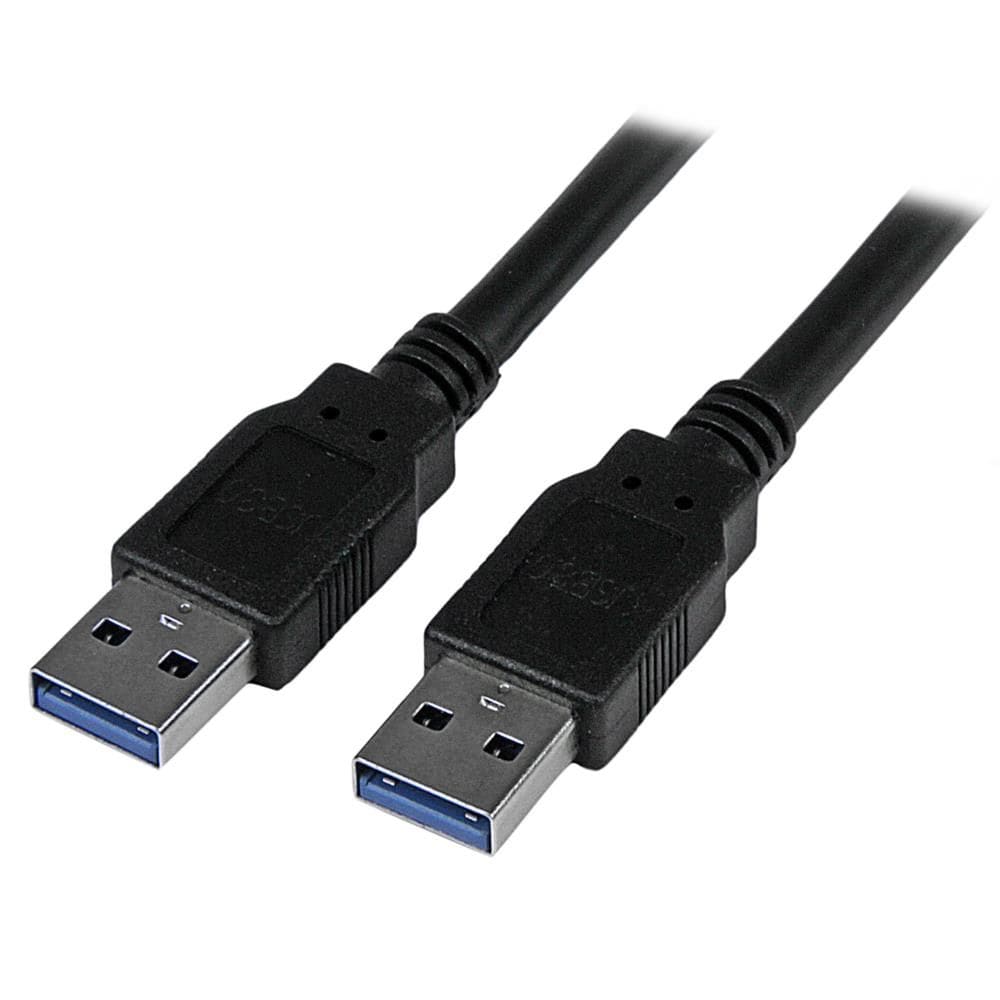 StarTech.com Ltd. USB 3.0 ケーブル A(オス) - A(オス) 3m ブラック USB 3.1 Gen 1 (5 Gbps) USB3SAA3MBK