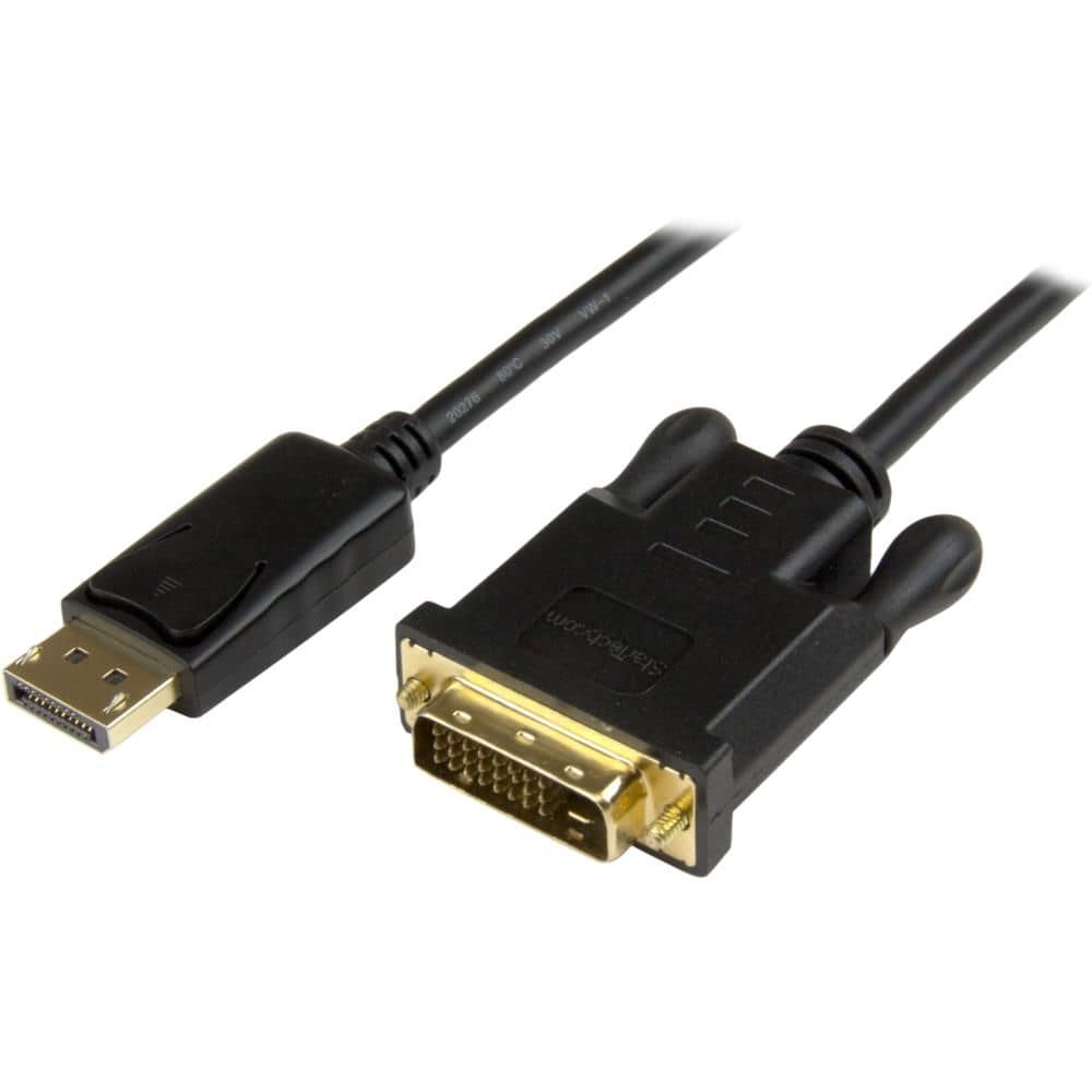 StarTech.com Ltd. DisplayPort - DVI変換ケーブルアダプタ 91cm 1920x1200 ディスプレイポート(オス) - DVI-D(オス) DP2DVI2MM3