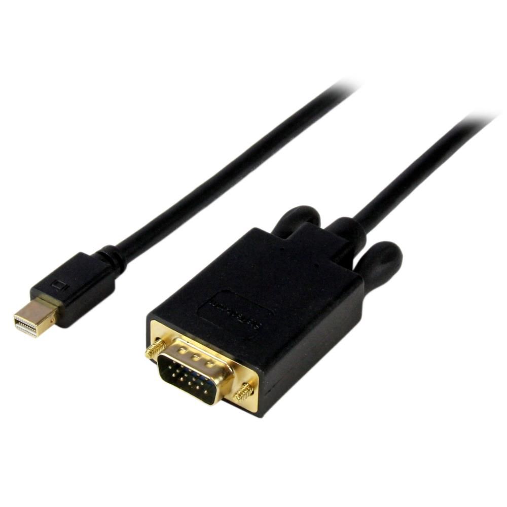 StarTech.com Ltd. 3m Mini DisplayPort - VGA 変換アダプタケーブル Mini DP(ミニディスプレイポート)/オス - D-Sub15ピン/オス 1920x1200 ブラック MDP2VGAMM10B