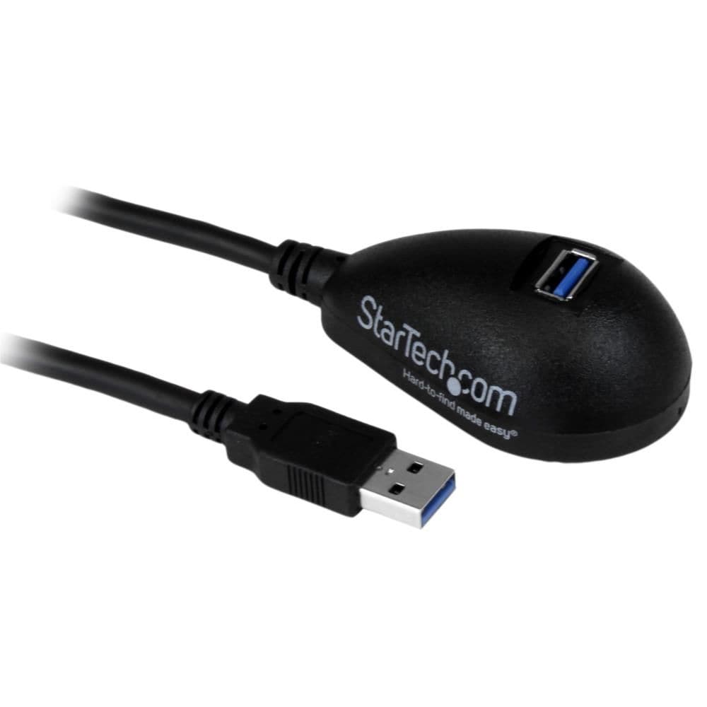 StarTech.com Ltd. USBケーブル/USB 3.0(5Gbps)/1.5m/Type-A-Type-A/オス-メス/SuperSpeed USB 3.2 Gen1 規格準拠/ブラック/USB 延長コード/リピーター エクステンダー ケーブル USB3SEXT5DKB
