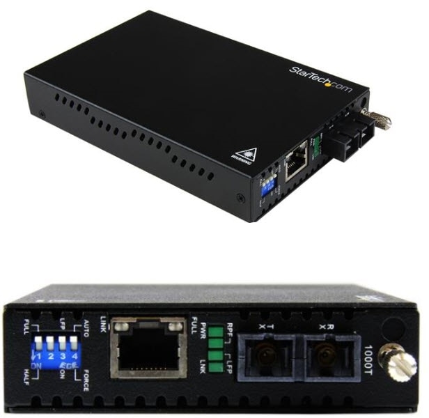 StarTech.com Ltd. ギガビットイーサネット光メディアコンバータ マルチモード対応 ギガビットイーサネット(1000Base-T) - 光ファイバ(100BASE-SX) 最大550m延長 RJ-45(メス) - 光ファイバ SCデュプレックス(メス) ET91000SC2