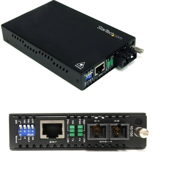 StarTech.com Ltd. イーサネット光メディアコンバータ Ethernet(10Base-T/100Base-TX) - 光ファイバ(100BASEーFX) マルチモード 最大2km延長 RJ-45(メス) - 光ファイバ SCデュプレックス(メス) ET90110SC2