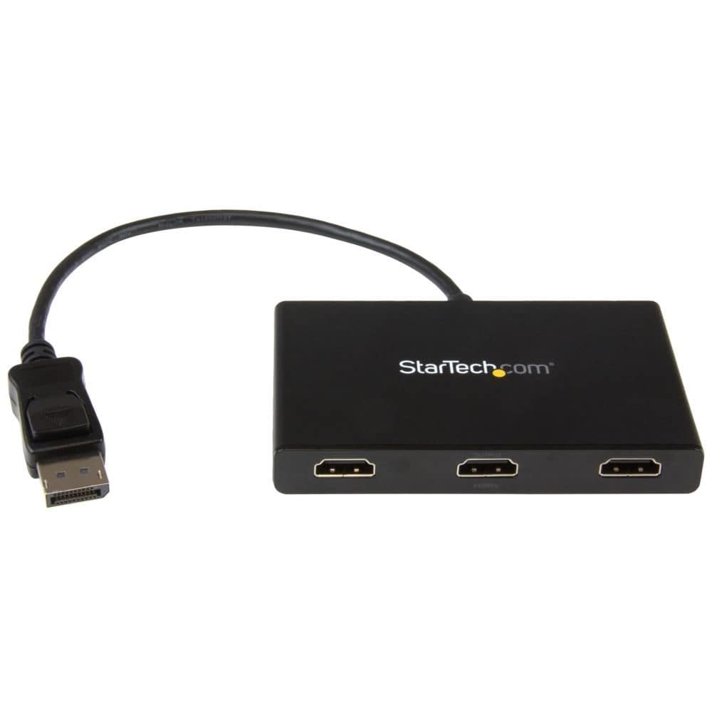 StarTech.com Ltd. マルチディスプレイアダプター/DisplayPort 1.2接続/デュアルHDMI 4K30Hzまたはトリプル1080p 60Hz/Windowsのみ/マルチモニター グラフィックアダプター/3画面 ビデオ 分配器 スプリッター MSTDP123HD