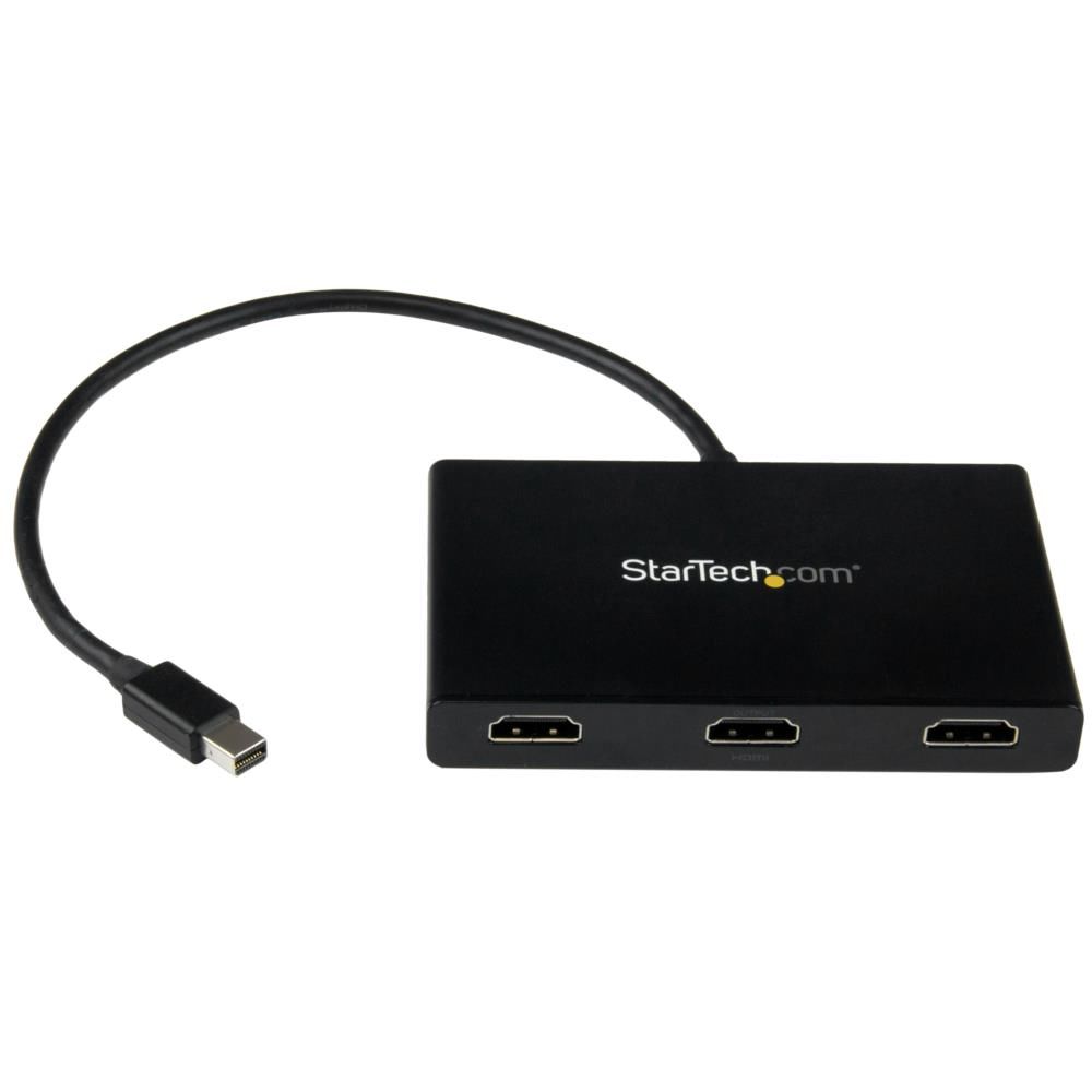 StarTech.com Ltd. 3ポートMSTハブ Mini DisplayPort - 3x HDMI マルチモニタースプリッタ ミニディスプレイポート(オス) - 3x HDMI(メス) 4K対応 Windowsのみ対応 MSTMDP123HD