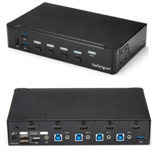 StarTech.com Ltd. 4ポートHDMI KVMスイッチ(1080p) HDMI接続CPU・PCパソコン切替器 3ポートUSB 3.0ハブ SV431HDU3A2