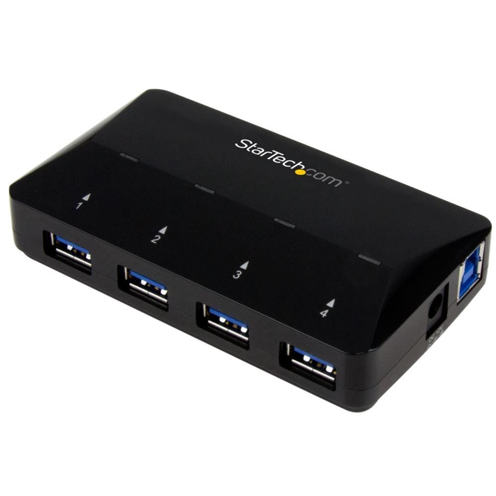 StarTech.com Ltd. 4ポート USB3.0ハブ 2.4A(アンペア)急速充電専用ポート x1 搭載 USBバッテリ充電(BC)仕様1.2準拠 ST53004U1C