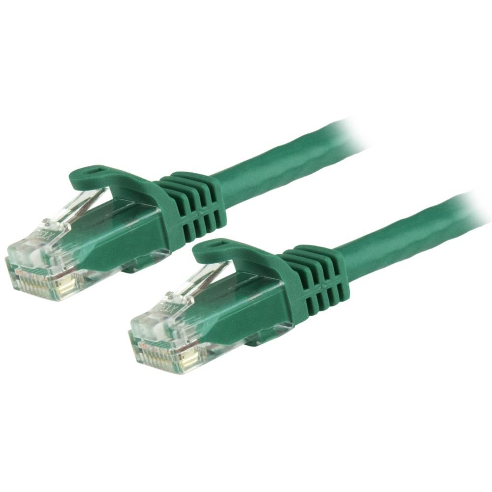 StarTech.com Ltd. 10m カテゴリー6 LANケーブル グリーン RJ45モールディングコネクタ(ツメ折れ防止カバー付き) ギガビットイーサネット対応Cat6 UTPケーブル N6PATC10MGN