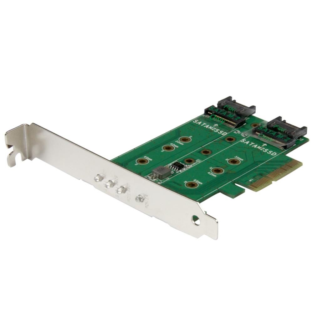 StarTech.com Ltd. 3ポート M.2 SSD(NGFF) アダプタカード 1ポート PCIe (NVMe) M.2 / 2ポート SATA 3.0 M.2 PCIe 3.0 PCI Express 3.0 M.2 NGFFカード PEXM2SAT32N1