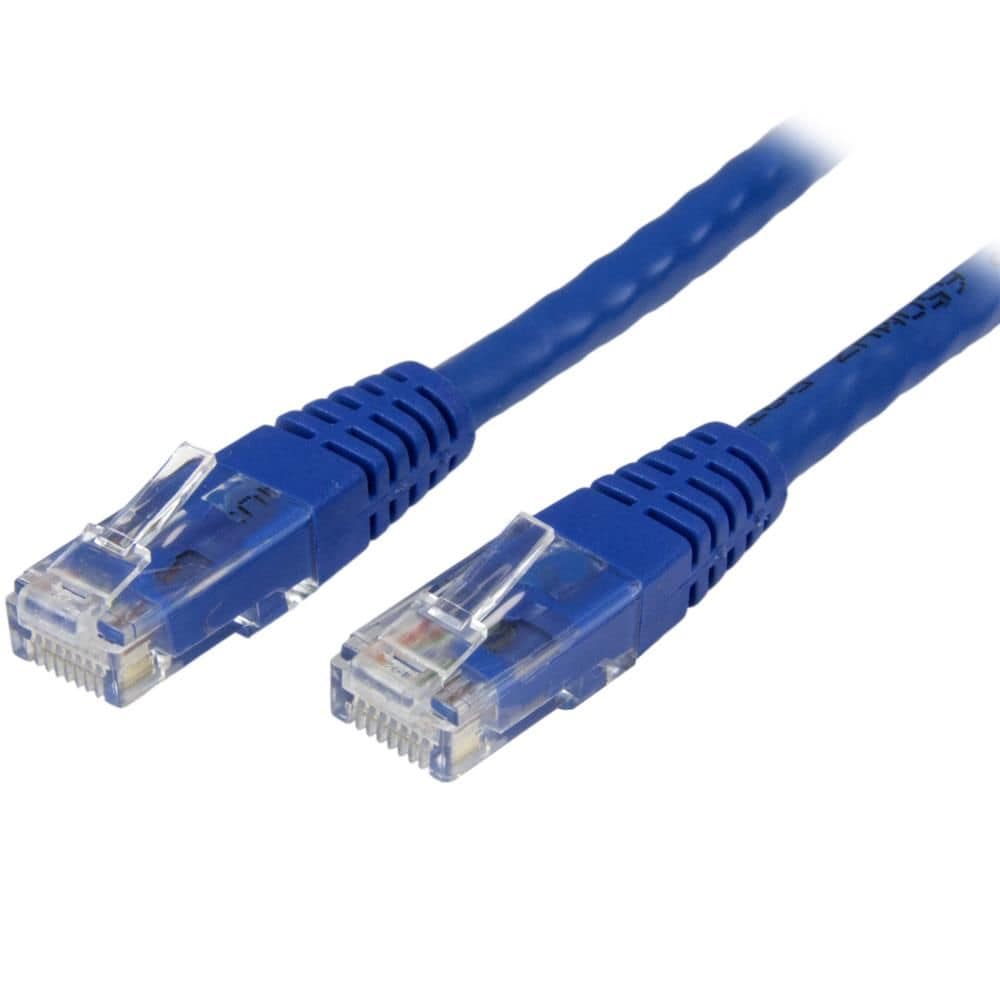 StarTech.com Ltd. 30.4m Cat6対応LANケーブル ブルー カテゴリ6対応イーサネットUTPケーブル モールド処理済みRJ45コネクタ C6PATCH100BL