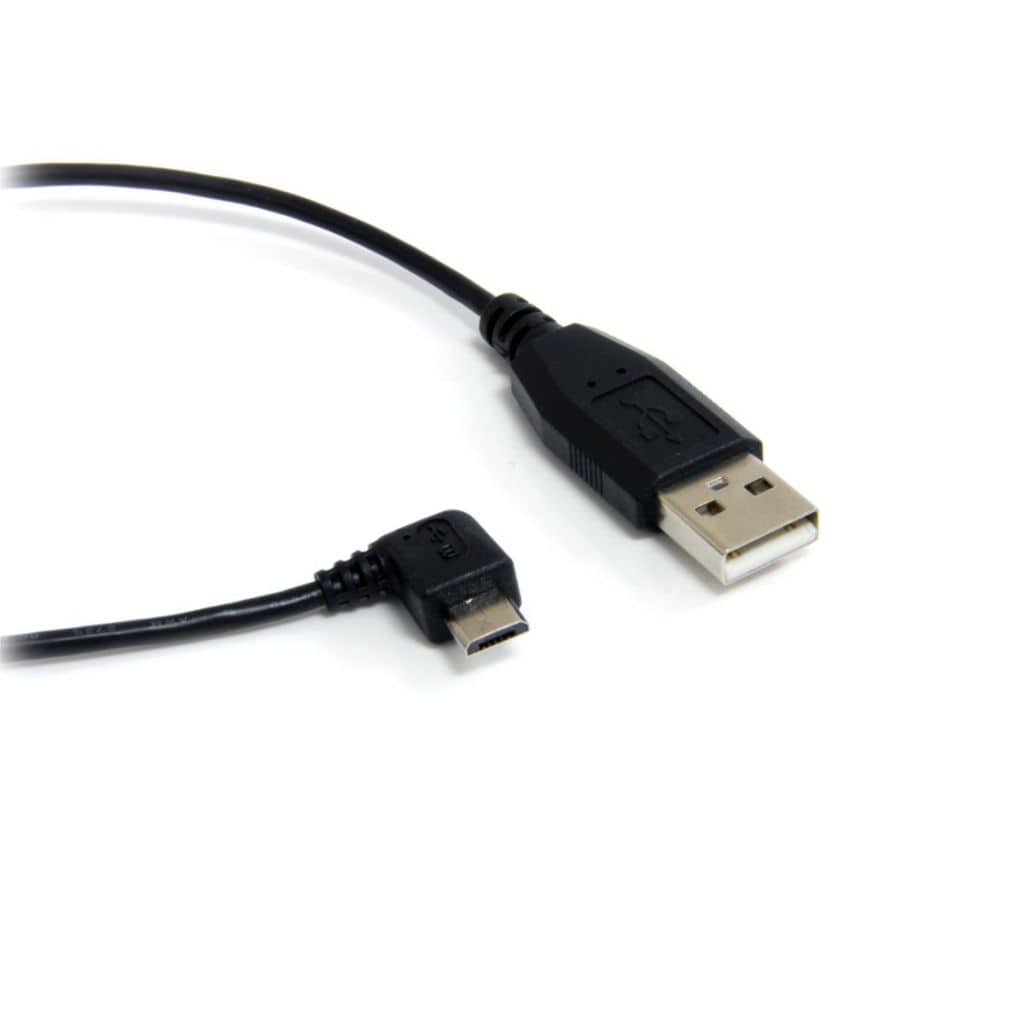 StarTech.com Ltd. 30cm micro USB変換ケーブル マイクロUSB右向きL型ケーブル USB A端子 オスーUSB micro-B端子 オス High Speed USB2.0対応 UUSBHAUB1RA