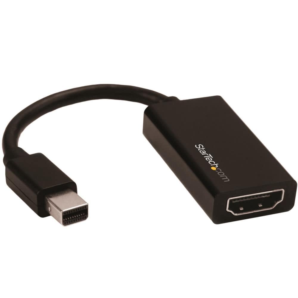 StarTech.com Ltd. Mini DisplayPort-HDMI 変換アダプタ/mDP 1.4-HDMI 2.0 ビデオ変換/4K60Hz/ミニディスプレイポート-HDMI 映像コンバータ/ミニDP-HDMI アクティブアダプタ MDP2HD4K60S