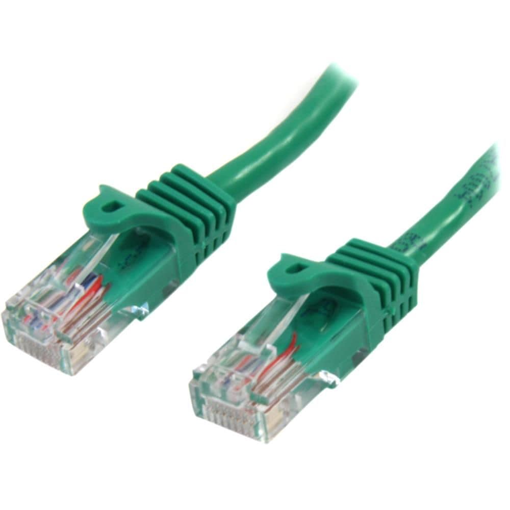 StarTech.com Ltd. 5m カテゴリー5e LANケーブル グリーン RJ45コネクタ(ツメ折れ防止カバー付き) イーサネット対応Cat5e UTPケーブル 45PAT5MGN