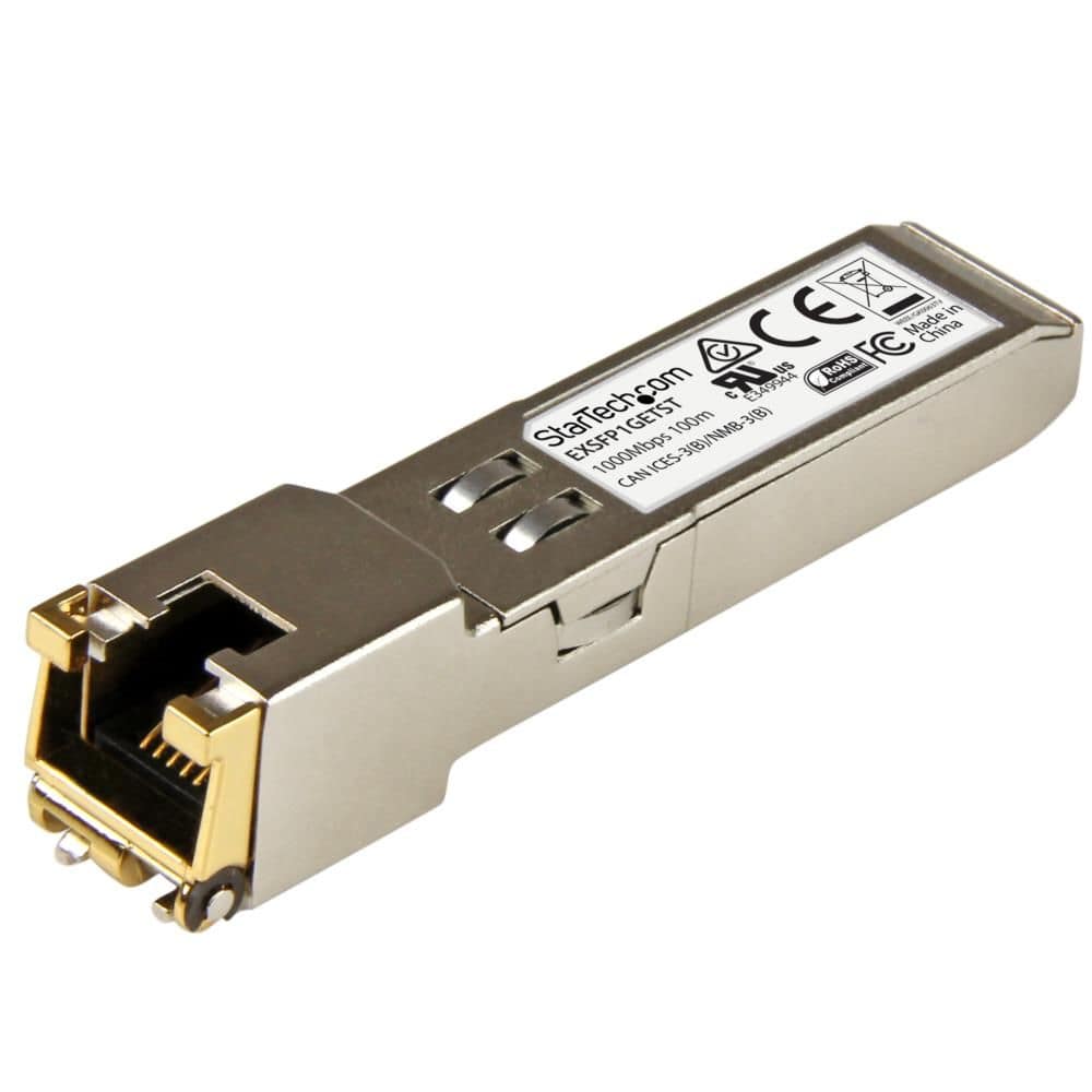 StarTech.com Ltd. SFPモジュール/Juniper製品EX-SFP-1GE-T互換/1000BASE-T準拠RJ45銅線トランシーバ EXSFP1GETST