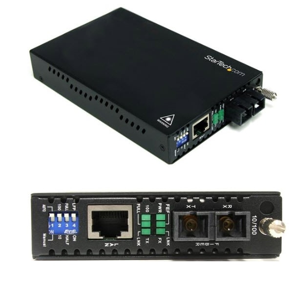 StarTech.com Ltd. イーサネット光メディアコンバータ Ethernet(10/100Base-T) - 光ファイバ(100BASEｰFX) シングルモード 最大30km延長 RJ-45(メス) - 光ファイバ 2芯SC(メス) ET90110SM302