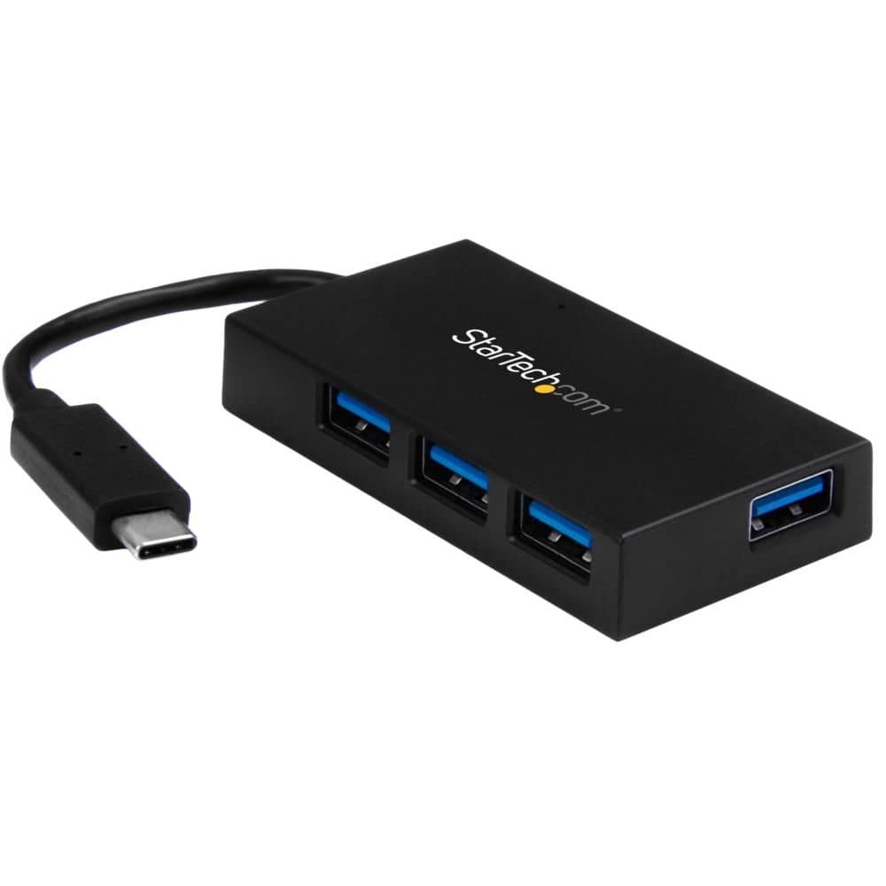 StarTech.com Ltd. USB-Cハブ/USB Type-C接続/USB 3.1 Gen 1/4ポート(4x USB-A)/バスパワー & セルフパワー(ACアダプター付属)/BC 1.2急速充電/各種OS対応/SuperSpeed 5Gbpsハブ HB30C4AFS