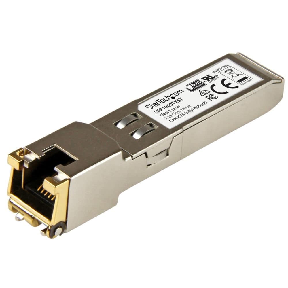 StarTech.com Ltd. SFP モジュール/MSA対応アンコード/1000BASE-TX準拠 銅線トランシーバ SFP1000TXST