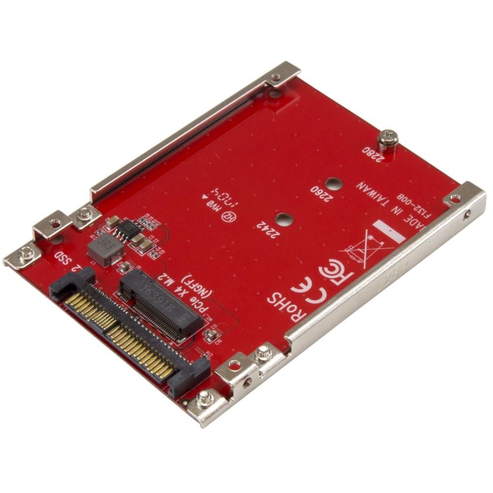 StarTech.com Ltd. M.2ドライブ - U.2 (SFF-8639) ホストアダプタ M.2 PCIe NVMe SSD対応 U2M2E125