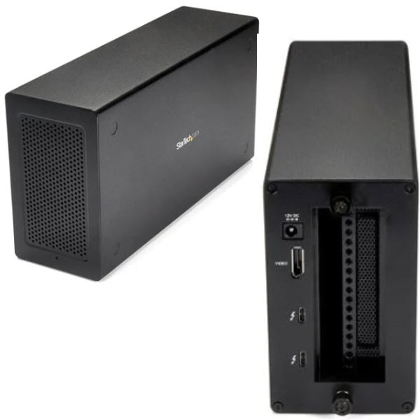 StarTech.com Ltd. PCIe外付けケース/Thunderbolt 3接続/シングル PCI Express 3.0 x16スロット/TB3/DPポート経由5K/4Kビデオ出力/ノートPC パソコン ビデオキャプチャー FireWire ネットワークカード 増設 拡張 ボックス シャーシ TB31PCIEX16