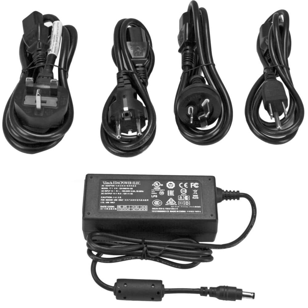 StarTech.com Ltd. スペア用AC電源アダプター 12V/5A出力 交流100-240V入力 SVA12M5NA