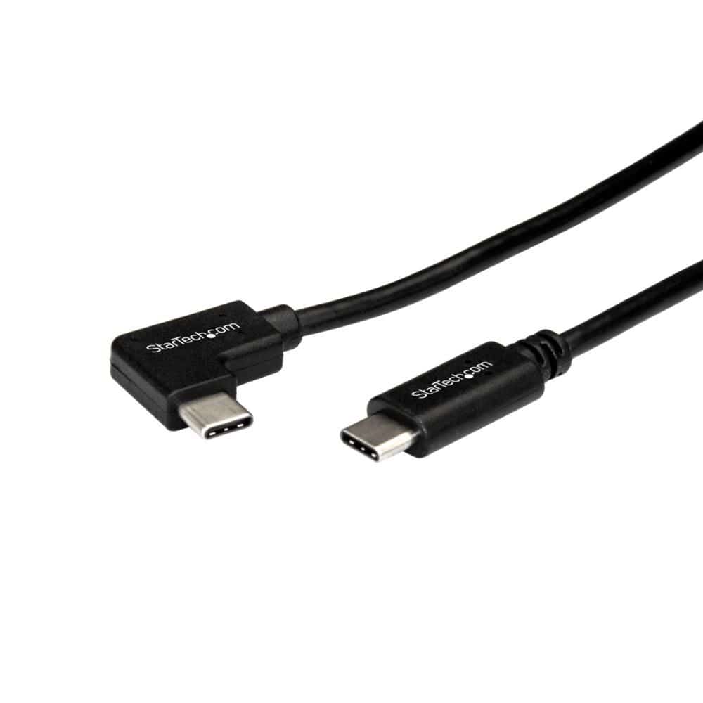 StarTech.com Ltd. L型USB-Cケーブル 1m オス/オス USB 2.0準拠 USB2CC1MR