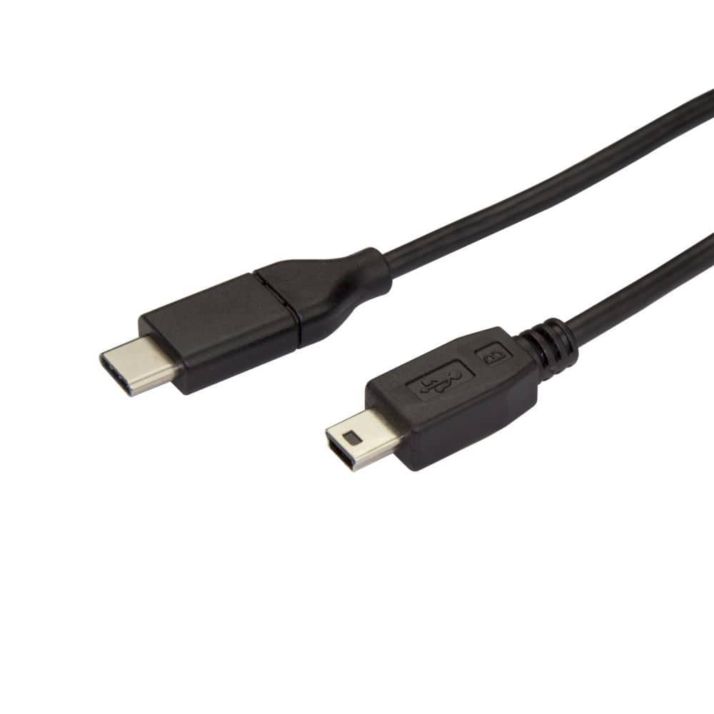 StarTech.com Ltd. USB-C-USB mini-B ケーブル オス/オス 2m USB 2.0ケーブル USB2CMB2M