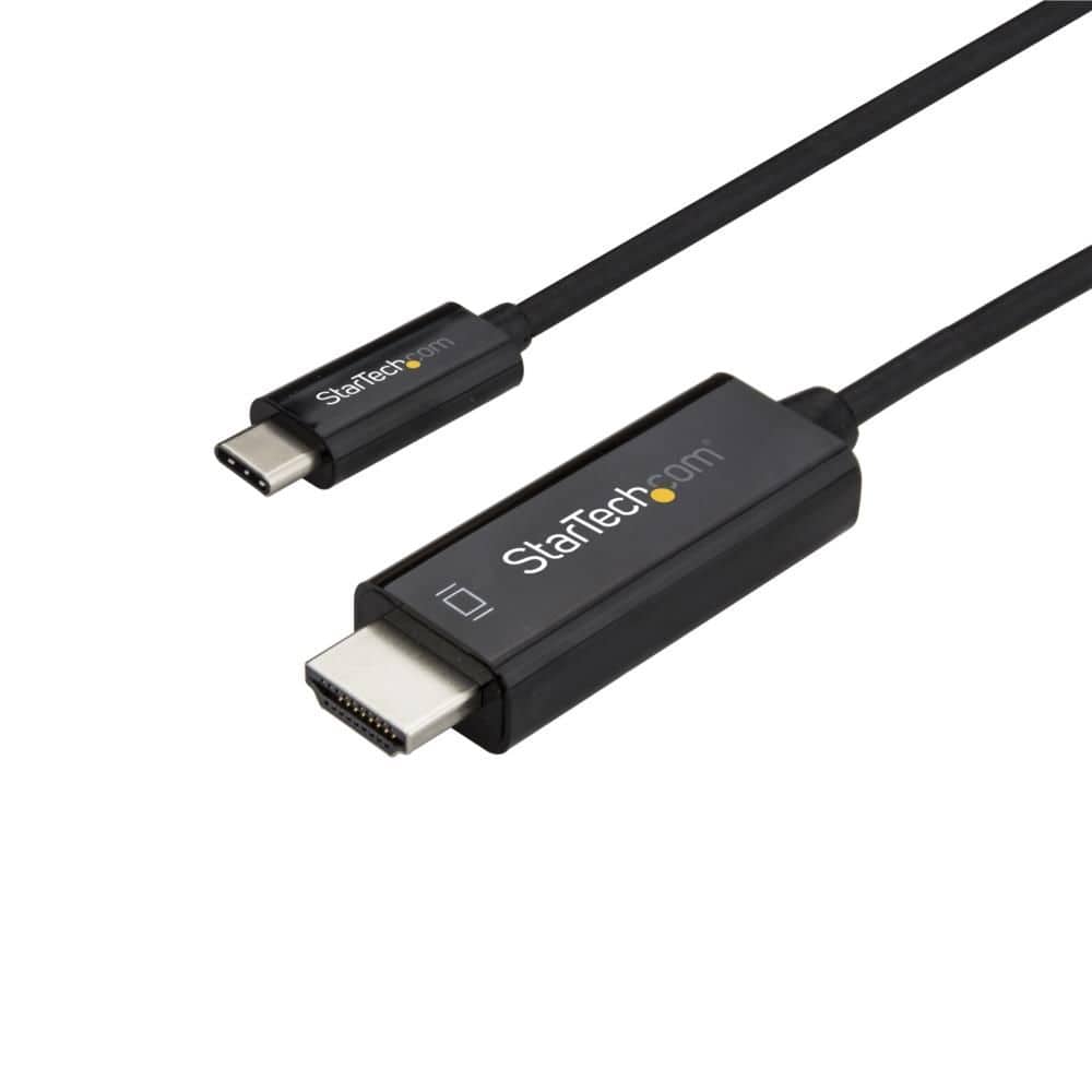 StarTech.com Ltd. 2m USB-C - HDMIケーブル 4K/60Hz ブラック USB Type-C コンピュータモニタケーブル CDP2HD2MBNL