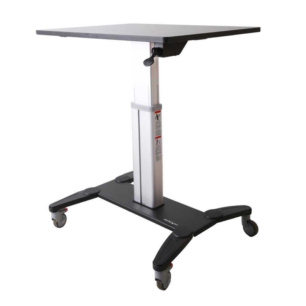 StarTech.com Ltd. 上下昇降式スタンディングデスク キャスター付き ノートPCカート ワンタッチ高さ調整 ロック付き STSCART