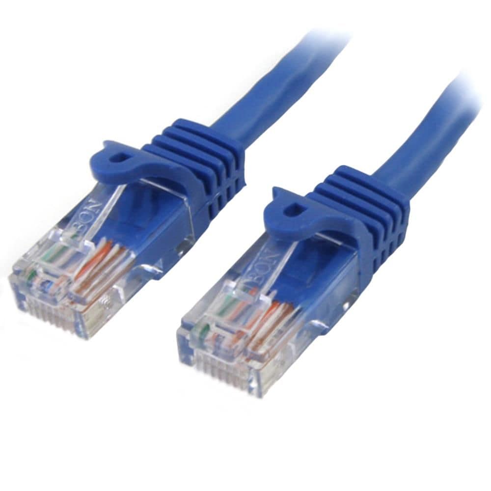 StarTech.com Ltd. 10m カテゴリー5e LANケーブル ブルー RJ45コネクタ(ツメ折れ防止カバー付き) イーサネット対応Cat5e UTPケーブル 45PAT10MBL