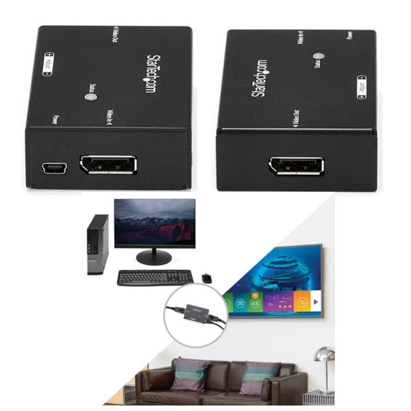 StarTech.com Ltd. DisplayPort ブースター ディスプレイポート モニタ延長器 DPリピーター 4K(60Hz) DPBOOST