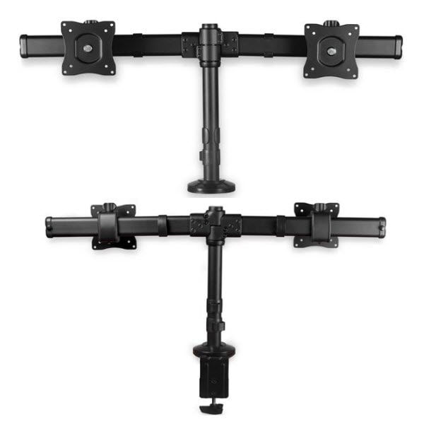 StarTech.com Ltd. デュアルモニターアーム 13-27インチモニタに対応 VESA準拠 クランプ/グロメット固定方式 昇降デスクとの共用で疲労軽減 ARMBARDUOG